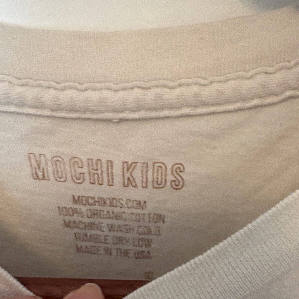 Mochi Kids Beige Acorn Print Tee - Picture 2 of 3